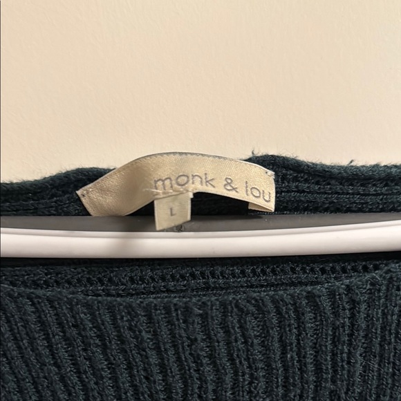 Dark Green Ribbed Sweater - Picture 2 of 8